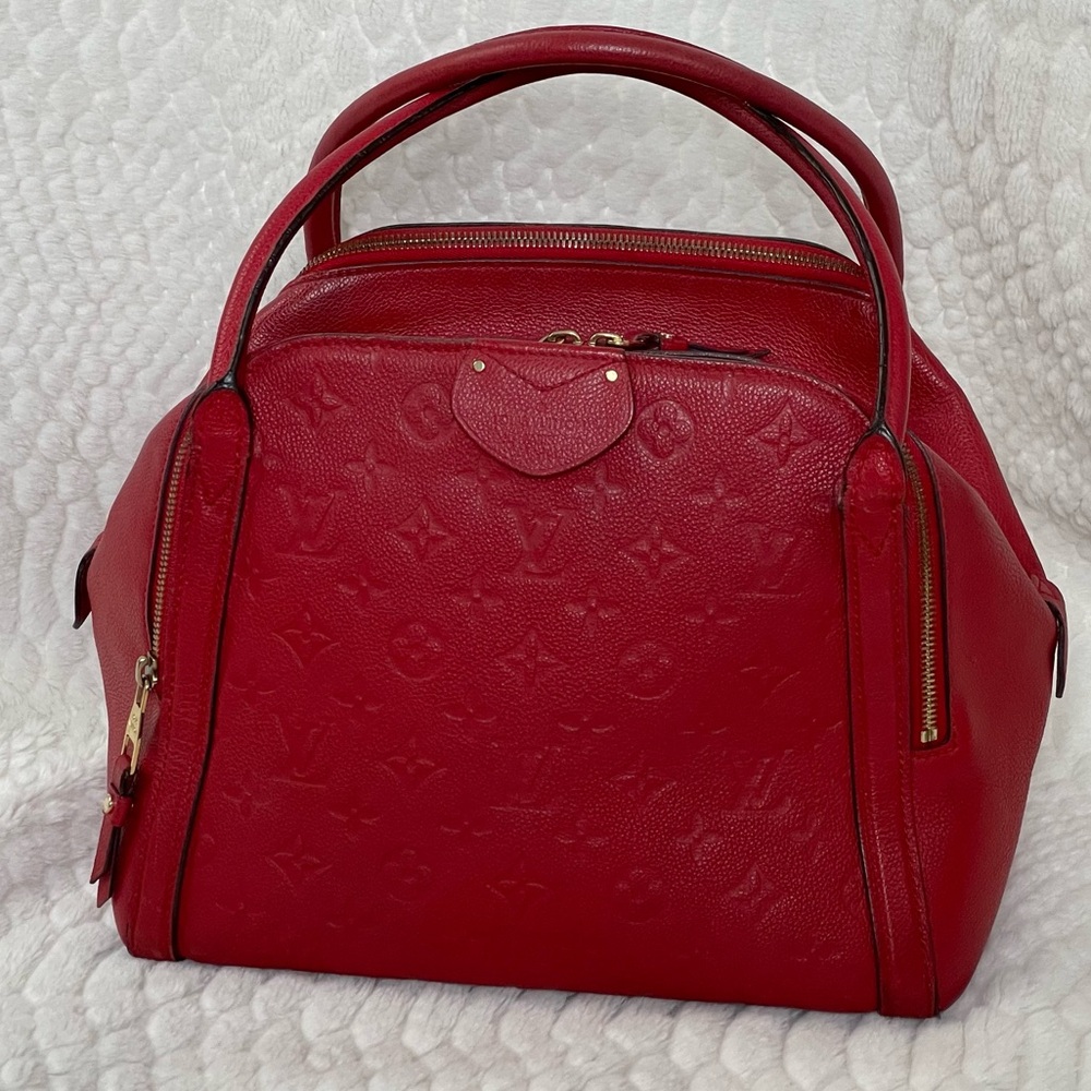 Louis Vuitton Marais MM Empreinte Cerise Red Bag - Picture 2 of 16